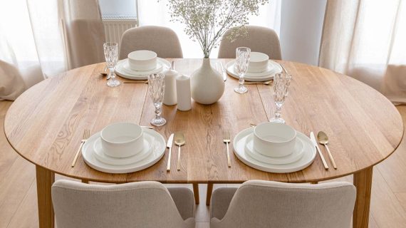 Miniaturka 14 - Klasyczny nowoczesny dębowy stół 90 cm Basic