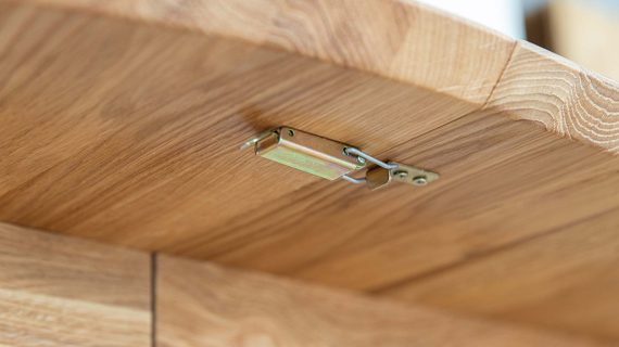 Miniaturka 3 - Klasyczny nowoczesny dębowy stół 90 cm Basic