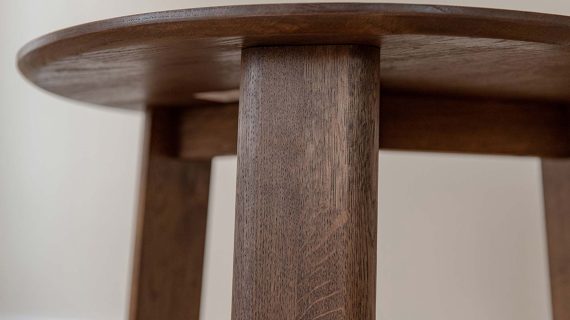 Miniaturka 2 - Klasyczny dębowy nowoczesny stolik 61 cm Asento