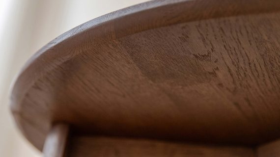 Miniaturka 5 - Klasyczny dębowy nowoczesny stolik 61 cm Asento