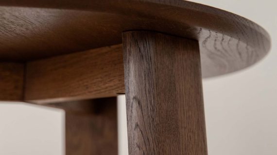 Miniaturka 6 - Klasyczny dębowy nowoczesny stolik 61 cm Asento