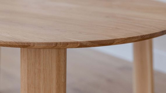 Miniaturka 4 - Klasyczny nowoczesny dębowy stolik 71 cm Asento