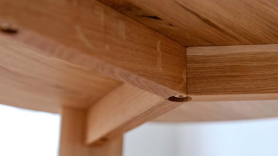 Miniaturka 7 - Klasyczny nowoczesny dębowy stolik 71 cm Asento