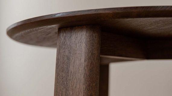 Miniaturka 5 - Klasyczny dębowy nowoczesny stolik 71 cm Asento