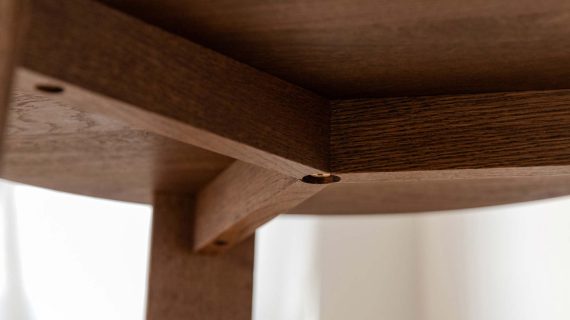 Miniaturka 8 - Klasyczny dębowy nowoczesny stolik 61 cm Asento