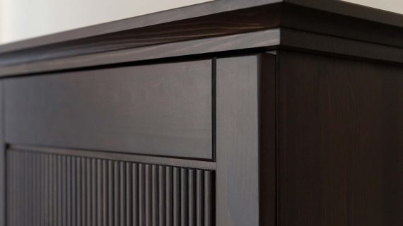 Miniaturka 3 - Nowoczesna szafa 70 cm tabacco 3-drzwiowa Kalari