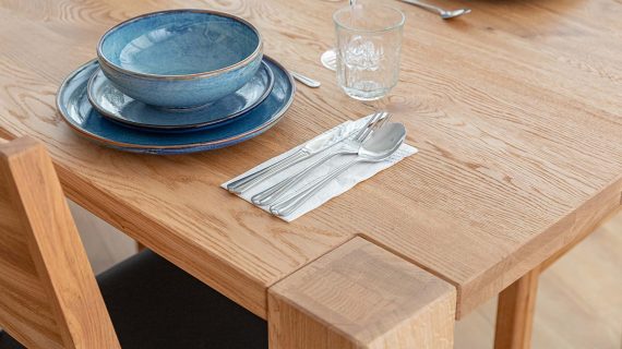 Miniaturka 7 - Praktyczny dębowy klasyczny stół Siena