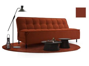 Miniaturka 14 - Tapicerowana sofa w kolorze ceglanym z pikowanym oparciem