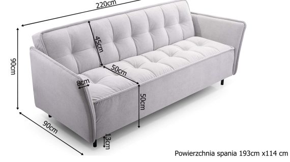 Miniaturka 2 - Sofa Loftowa Z Pojemnikiem Rozkładana Aluka