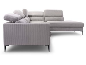 Miniaturka 4 - Rozłożony narożnik beżowy z powierzchnią spania