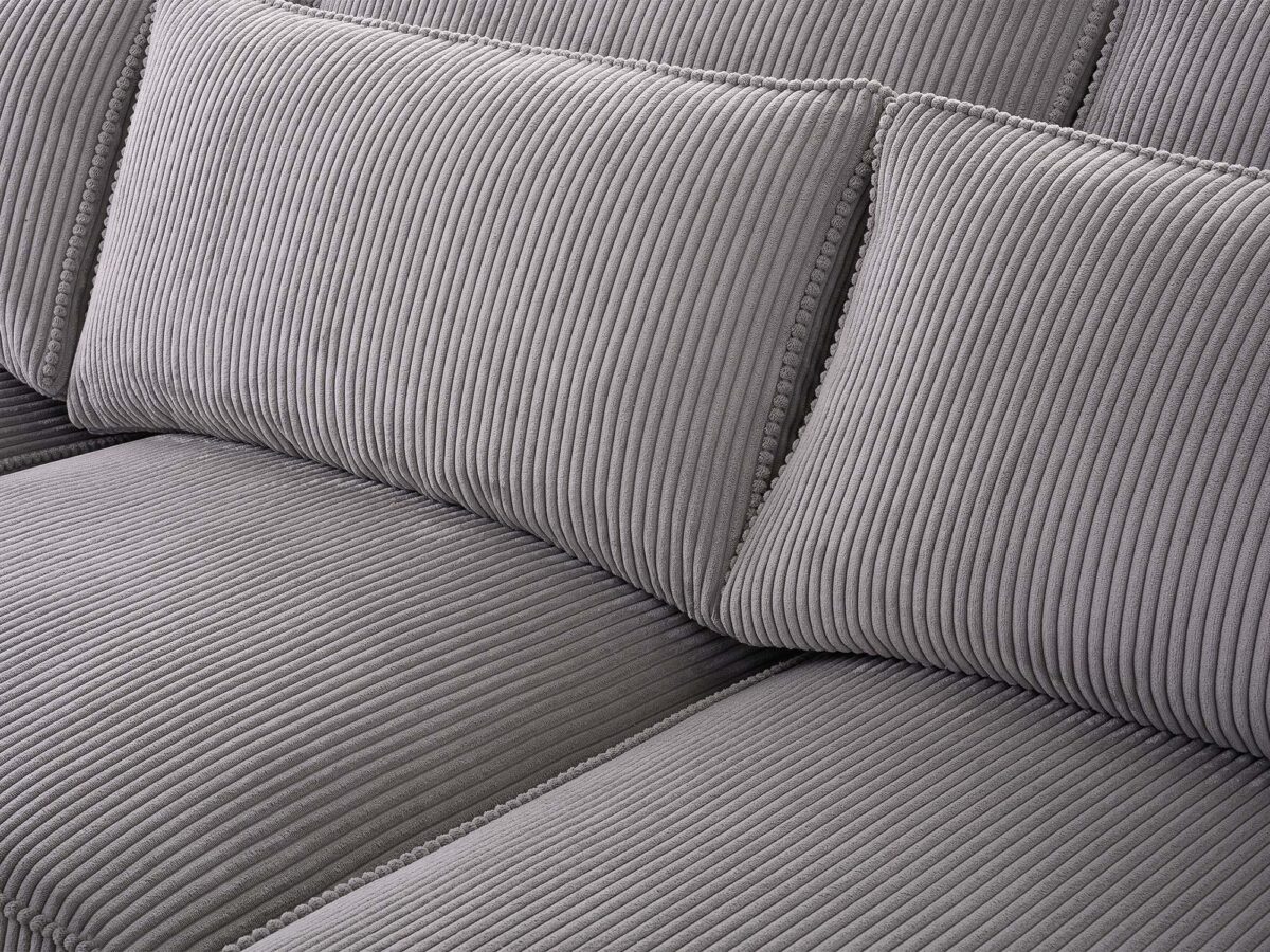 Pojemnik na pościel w narożniku beżowym tapicerowanym