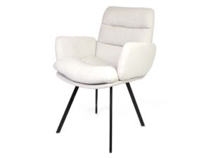 Miniaturka 1 - Loftowy fotel tapicerowany Herla ARMCHAIR METAL LEGS