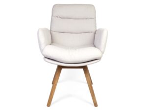 Miniaturka 4 - Klasyczny fotel tapicerowany Herla ARMCHAIR WOODEN LEGS