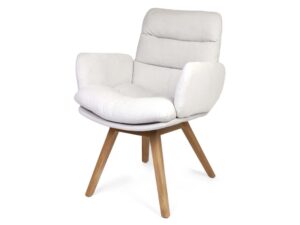 Miniaturka 2 - Klasyczny fotel tapicerowany Herla ARMCHAIR WOODEN LEGS