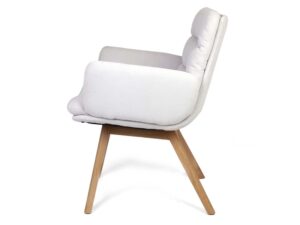 Miniaturka 3 - Klasyczny fotel tapicerowany Herla ARMCHAIR WOODEN LEGS