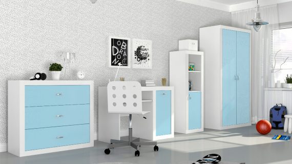 Miniaturka 7 - Biurko Leo kolor nowoczesne młodzieżowe do pokoju