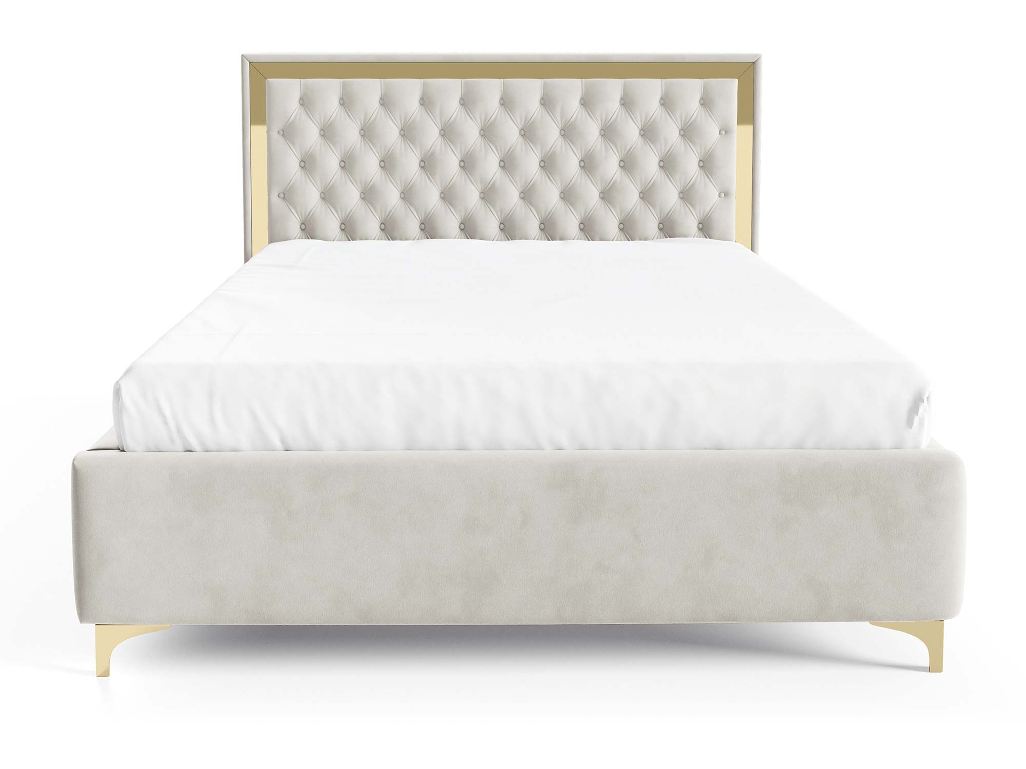 Loftowe łóżko metalowe nogi pikowane zagłowie Melo