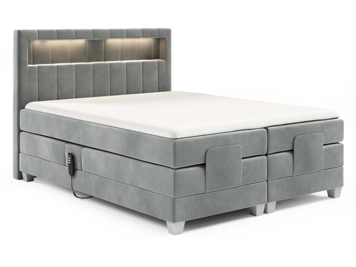 Nowoczesne łóżko oświetlenie LED ozdobne przeszycia Lettera