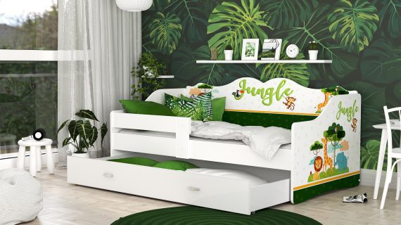 Miniaturka 21 - Łóżko dziecięce Rima 160 z szufladą i nadrukiem