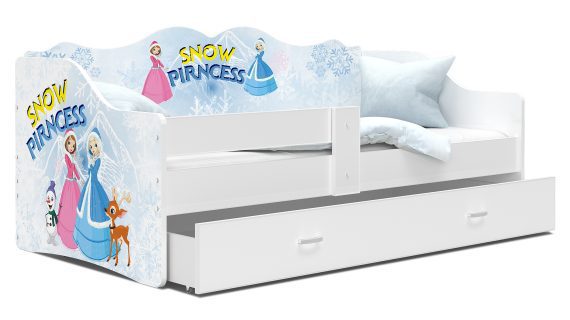 Miniaturka 6 - Łóżko dziecięce Rima 160 z szufladą i nadrukiem