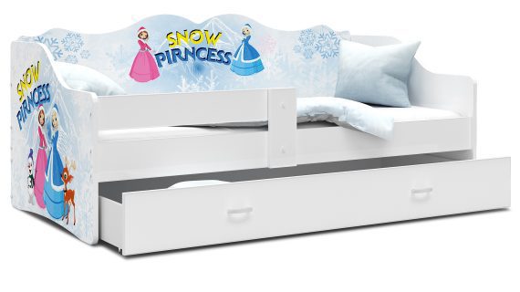 Miniaturka 7 - Łóżko dziecięce Rima 160 z szufladą i nadrukiem