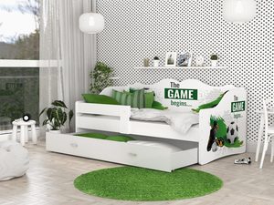 Miniaturka 23 - Łóżko dziecięce z motywem piłki nożnej w pokoju chłopca