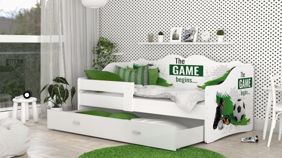Miniaturka 23 - Łóżko dziecięce Rima 160 z szufladą i nadrukiem
