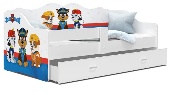 Miniaturka 17 - Łóżko dziecięce Rima 160 z szufladą i nadrukiem