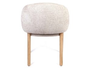 Miniaturka 1 - Skandynawskie dębowe krzesło tapicerowane Acai