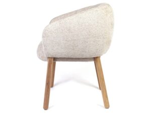 Miniaturka 2 - Skandynawskie dębowe krzesło tapicerowane Acai