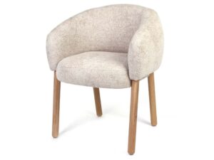 Miniaturka 3 - Skandynawskie dębowe krzesło tapicerowane Acai