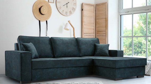 Miniaturka 10 - Kanapa Skandynawska Z Pojemnikiem Rozkładana Lunaya