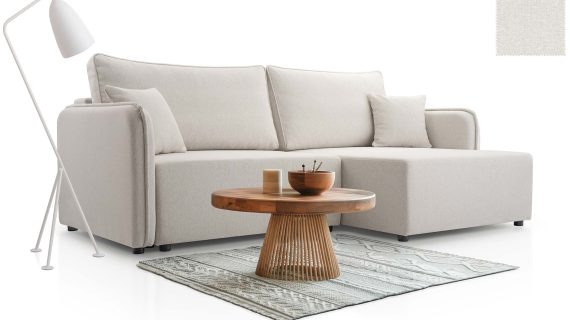 Miniaturka 15 - Kanapa Nowoczesna Sprężyny Faliste Rozkładana Mimi