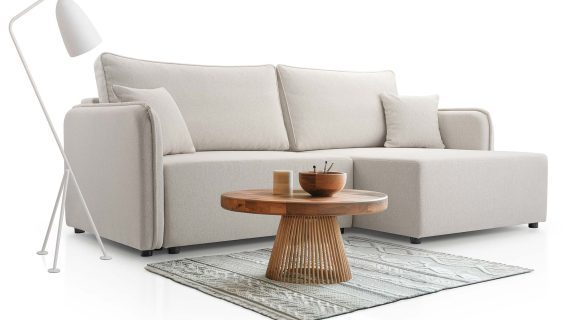 Miniaturka 10 - Kanapa Nowoczesna Sprężyny Faliste Rozkładana Mimi