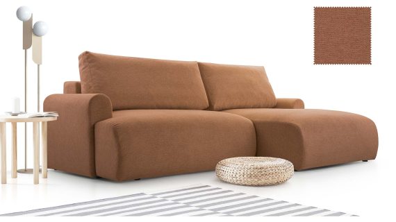 Miniaturka 17 - Kanapa Nowoczesna Z Pojemnikiem Rozkładana Nubia