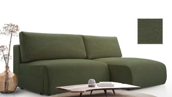 Miniaturka 10 - Kanapa Nowoczesna Sprężyny Faliste Rozkładana Bisko