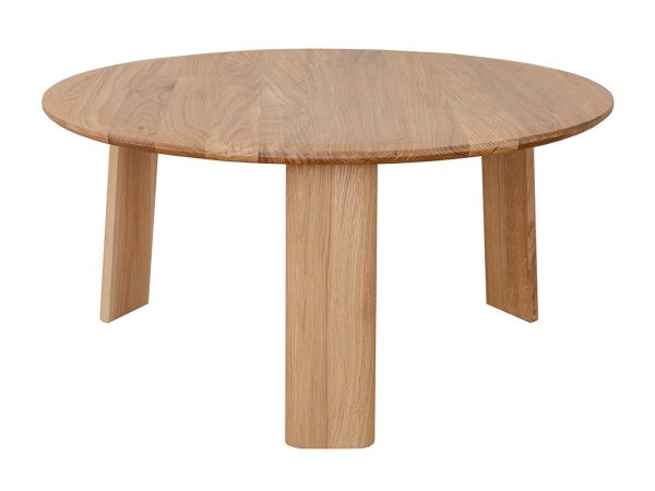 Klasyczny nowoczesny dębowy stolik 71 cm Asento