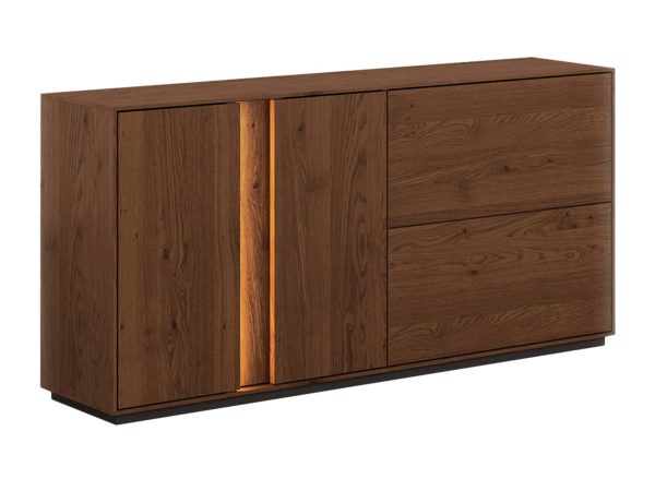 Loftowa dębowa nowoczesna komoda Essentia