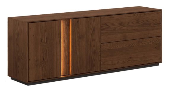 Miniaturka 18 - Szafka RTV 165 cm tabacco 4-drzwiowa Essentia