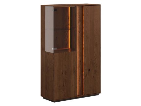 Elegancka dębowa nowoczesna witryna Essentia