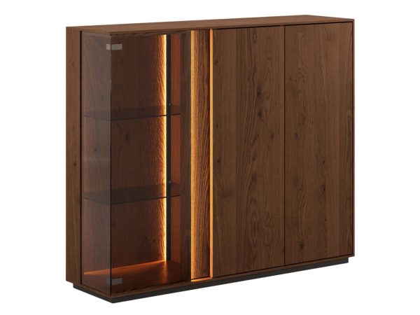 Klasyczna nowoczesna dębowa witryna Essentia