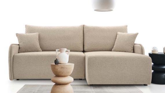 Miniaturka 7 - Kanapa Nowoczesna Rozkładana Z Pojemnikiem Aluna