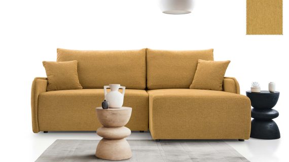 Miniaturka 11 - Kanapa Nowoczesna Rozkładana Z Pojemnikiem Aluna