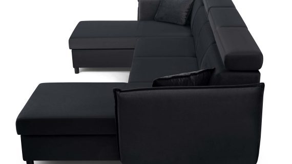 Miniaturka 4 - Narożnik Nowoczesny Rozkładany Z Pojemnikiem Tuli U