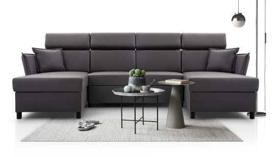 Miniaturka 16 - Narożnik Nowoczesny Rozkładany Z Pojemnikiem Tuli U