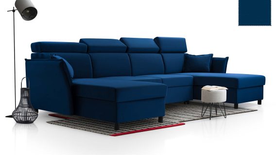 Miniaturka 14 - Narożnik Nowoczesny Rozkładany Z Pojemnikiem Tuli U