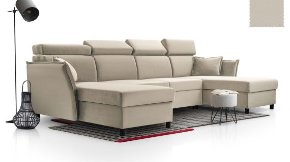 Miniaturka 11 - Narożnik Nowoczesny Rozkładany Z Pojemnikiem Tuli U