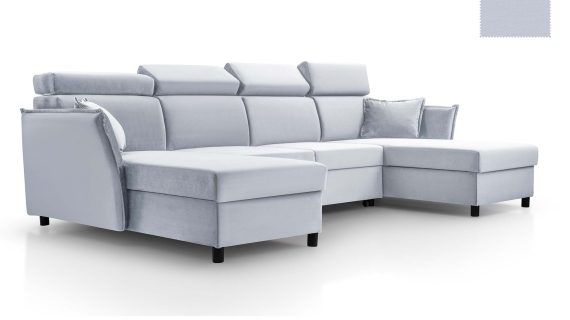 Miniaturka 10 - Narożnik Nowoczesny Rozkładany Z Pojemnikiem Tuli U