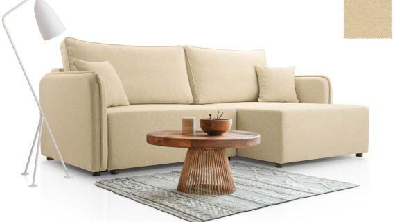 Miniaturka 14 - Kanapa Nowoczesna Sprężyny Faliste Rozkładana Mimi