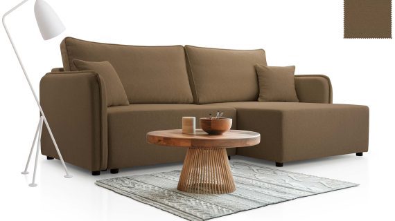 Miniaturka 13 - Kanapa Nowoczesna Sprężyny Faliste Rozkładana Mimi